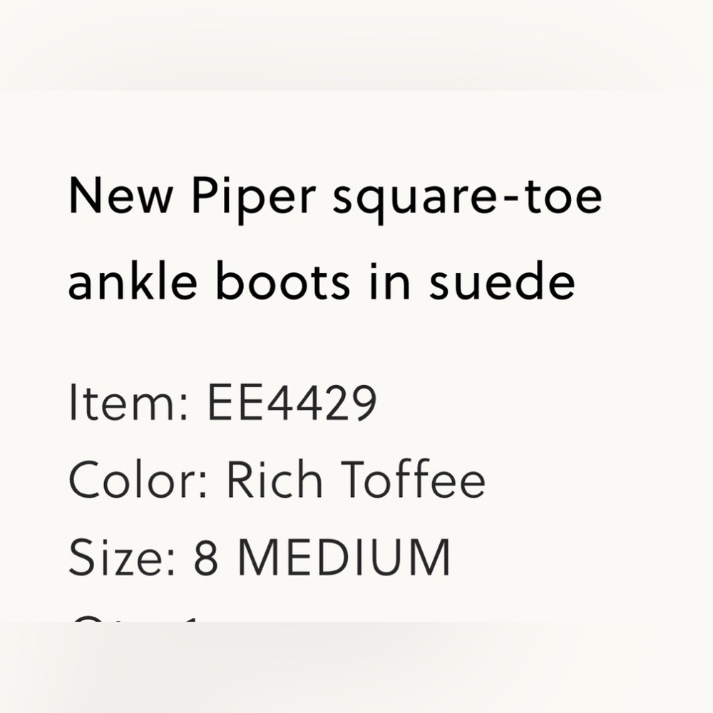 Women's JCREW Piper square toe ankle boots - Picture 2 of 2